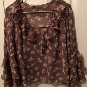 American Eagle Flowy Boho Top